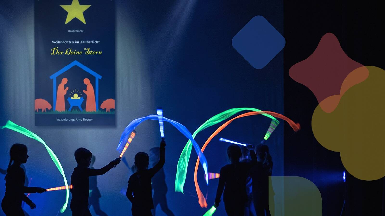 Öffnet die Seite 'Schwarzlicht-Theater – Ein weihnachtliches Schwarzlicht-Musical'